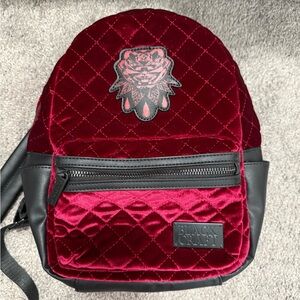 Blackcraft Red Quilted Women's Backpack